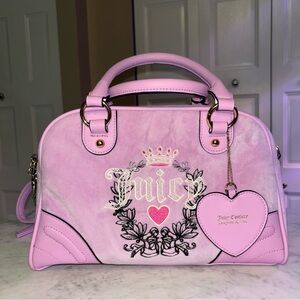 Juicy Couture fondant pink “Heritage Bowler”